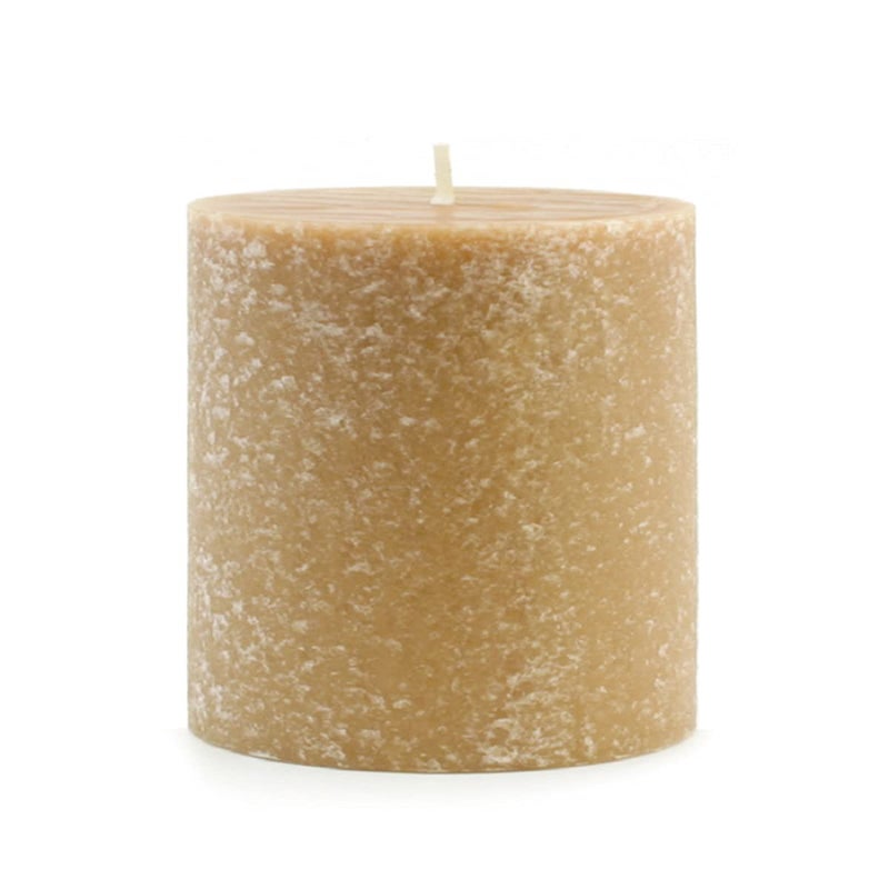 Root Candles Unscented Candles Premium Beeswax Blend Pillar Candle, 3 x 3-Inch, Beeswax - Image 1